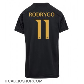 Real Madrid Rodrygo Goes #11 Terza Maglia Femmina 2023-24 Manica Corta